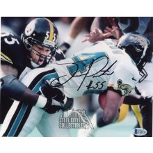 Joey Porter Autographed Pittsburgh Steelers 8x10 Photo - BAS COA (vs Jaguars Black Ink)