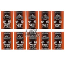 2024 Leaf Metal Collective Football 1/1 Pre-Production Proof 10-Pack Lot