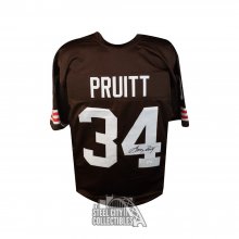 Greg Pruitt Autographed Cleveland Custom Brown Football Jersey - JSA COA