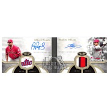 Albert Pujols/Shohei Ohtani 2020 Topps Tier One Autograph Booklet Patch Card 2/5