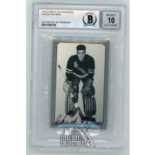 Chuck Rayner Autographed Pre-Parkie Card /1000 - BAS 10