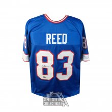 Andre Reed Autographed Buffalo Blue Custom Football Jersey - BAS