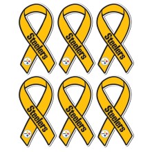 Pittsburgh Steelers NFL 7" Ribbon Magnet Lot of 6