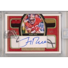 Jerry Rice 2021 Panini One Autograph Quad Patch Card #54 5/5
