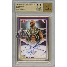 Ricochet 2020 Topps Transcendent WWE Purple Autograph Card 05/10 BGS 9.5