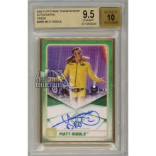 Matt Riddle 2020 Topps Transcendent WWE Green Autograph Card 12/15 BGS 9.5