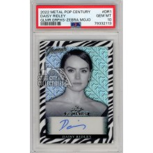Daisy Ridley 2022 Leaf Metal Pop Century Zebra Mojo Autograph Card 3/3 PSA 10