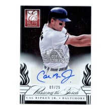 Cal Ripken Jr/Manny Machado 2014 Elite Passing Torch Autograph Card #9 09/25