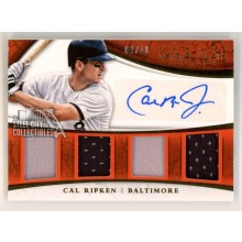 Cal Ripken Jr 2015 Panini Immaculate Autograph Quad Jersey Card #6 09/10
