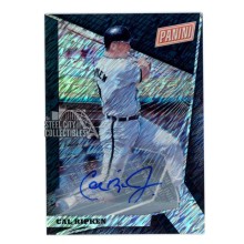 Cal Ripken Jr 2018 Panini National VIP Black Shimmer Autograph Card #49 1/1