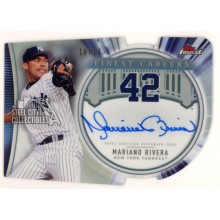 Mariano Rivera 2019 Topps Finest Careers Die-Cut Autograph Card #FCA-MR4 10/10
