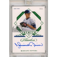 Mariano Rivera 2021 Panini Flawless Premium Ink Green Autograph Card #PI-MR 2/3