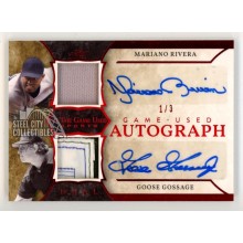 Mariano Rivera/Goose Gossage 2020 Leaf In The Game Used Autograph Card 1/3