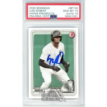 Luis Robert 2020 Bowman Autograph Card #BP-150 PSA 10 PSA/DNA 10
