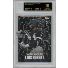 Luis Robert 2020 Topps x Pete Alonso Rookie Card #6 BGS 10 Pristine Black Label