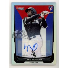 Luis Robert 2020 Bowman's Best Autograph Refractor Rookie Card #DB-6 20/99