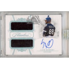 Luis Robert 2020 Panini Flawless Autograph Rookie Relic Card #DPA-LR 10/25