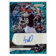 Luis Robert 2020 Panini Prizm Blue Circles Autograph Rookie Card #RA-LR 05/15