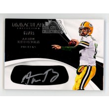 Aaron Rodgers 2017 Panini Immaculate Eye Black Autograph Card #EY-ARA 07/15