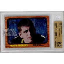 Aaron Rodgers 2005 Topps Heritage Foil Rookie Card #THC27 BGS 9.5 Gem Mint