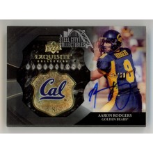 Aaron Rodgers 2012 Upper Deck Exquisite Dimensions Autograph Card #EB-AR 49/60