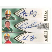 Aaron Rodgers/Brohm/Flynn 2008 SP Rookie Threads Autograph Card #MMT-2 05/15