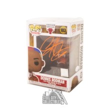 Dennis Rodman Autographed Chicago Bulls Funko Pop - JSA COA (Orange Ink)