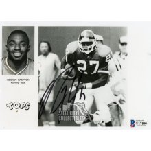 Rodney Hampton Autographed 5x7 Photo - BAS COA