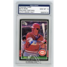 Pete Rose 1984 Donruss Autographed Card #641 - PSA/DNA Gem MT 10