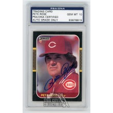 Pete Rose 1986 Leaf Autographed Card #186 - PSA/DNA Gem MT 10