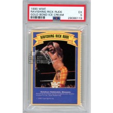 Ravishing Rick Rude 1990 WWF Gold Bond Ice Cream Card PSA 5