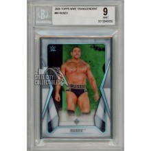 Rusev 2020 Topps WWE Transcendent Card #40 /50 BGS 9 Mint
