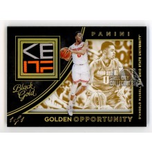 D'Angelo Russell 2016 Panini Black Gold Nike Logo Patch Rookie Card #8 1/1