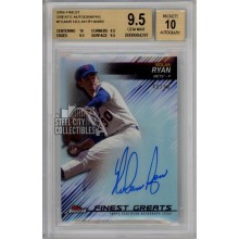 Nolan Ryan 2016 Topps Finest Greats Autograph Card #FGA-NR 40/60 BGS 9.5 Gem Mint