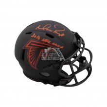Matt Ryan 2016 NFL MVP Autographed Falcons Eclipse Mini Football Helmet - BAS COA