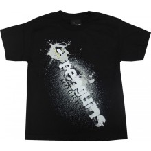 Pittsburgh Penguins Reebok NHL Youth Spray Paint Black T-Shirt