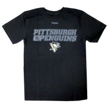 Pittsburgh Penguins Reebok NHL Youth Center Ice Black T-Shirt
