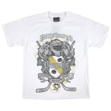 Pittsburgh Penguins Reebok NHL Youth Rebel Crest White T-Shirt