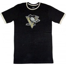 Pittsburgh Penguins Reebok NHL Youth Vintage Logo Black T-Shirt