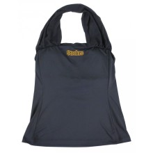 Pittsburgh Steelers All Sport Couture NFL Women's First Down Black Halter Top