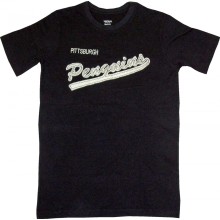 Pittsburgh Penguins Reebok NHL Youth Vintage Script Black T-Shirt