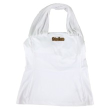 Pittsburgh Steelers All Sport Couture NFL Women's First Down White Halter Top