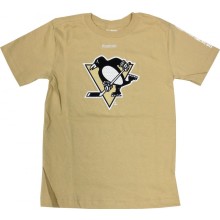 Pittsburgh Penguins Reebok NHL Youth Logo Gold T-Shirt