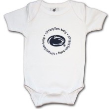Penn State Nittany Lions PSU NCAA Baby White Creeper Bodysuit