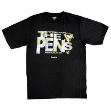 Pittsburgh Penguins Reebok NHL Street Lingo Black T-Shirt