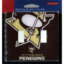 Pittsburgh Penguins NHL Dual Switch Plate Cover