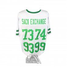 New York Sack Exchange Autographed Custom White Football Jersey - JSA COA