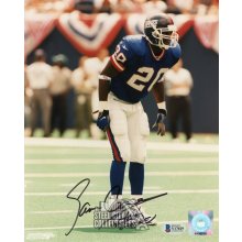 Sam Garnes Autographed New York Giants 8x10 Photo - BAS COA (Black Ink)