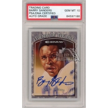 Barry Sanders 1997 Donruss Legends Of The Fall Autograph Card /10000 #2 PSA/DNA 10