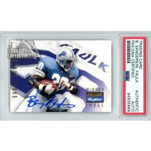 Barry Sanders/Marshall Faulk 1995 Skybox Autograph Card #150 PSA/DNA